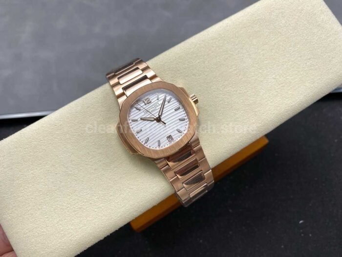 TW Factory Patek Philippe Nautilus 7118/1R-001 Rose Gold White Dial - Image 4