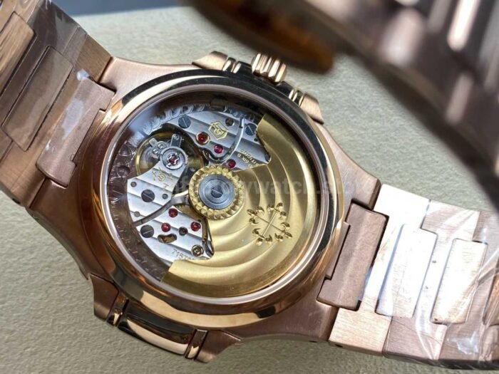 TW Factory Patek Philippe Nautilus 7118/1R-001 Rose Gold White Dial - Image 8