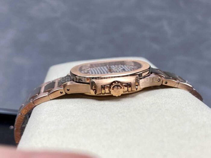 TW Factory Patek Philippe Nautilus 7118/1R-001 Rose Gold White Dial - Image 7