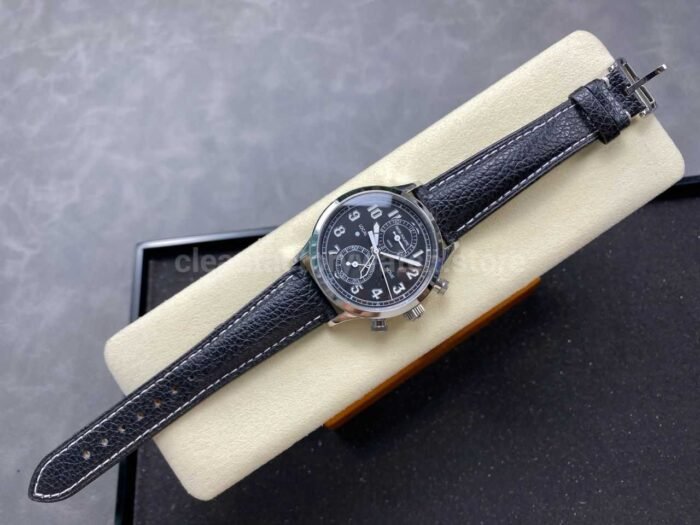 TW Factory Patek Philippe Pilot Travel Time Chronograph 5924G-001 White Gold Arabic Numerals Green Dial - Image 4