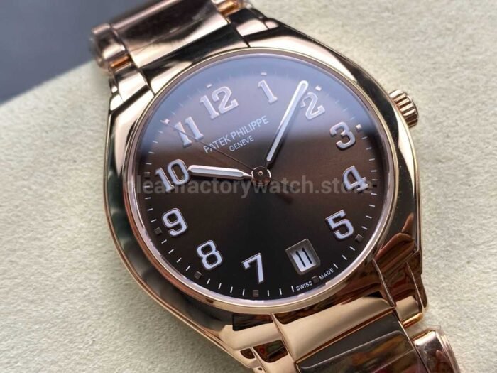 TW Factory Patek Philippe Twenty~4 7300/1200R-001 Rose Gold Brown Dial - Image 2