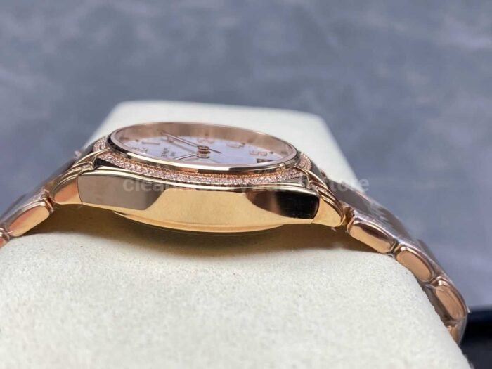 TW Factory Patek Philippe Twenty~4 7300/1200R-001 Rose Gold Diamond Bezel Arabic Numerals Brown Dial - Image 6