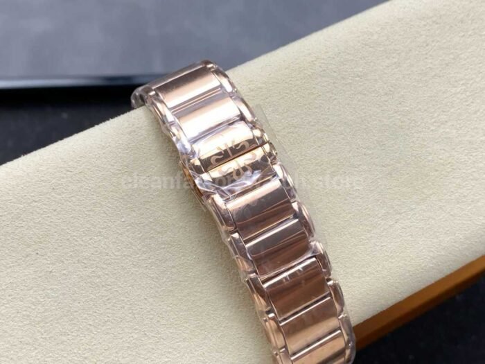 TW Factory Patek Philippe Twenty~4 7300/1200R-001 Rose Gold Diamond Bezel Arabic Numerals Brown Dial - Image 9
