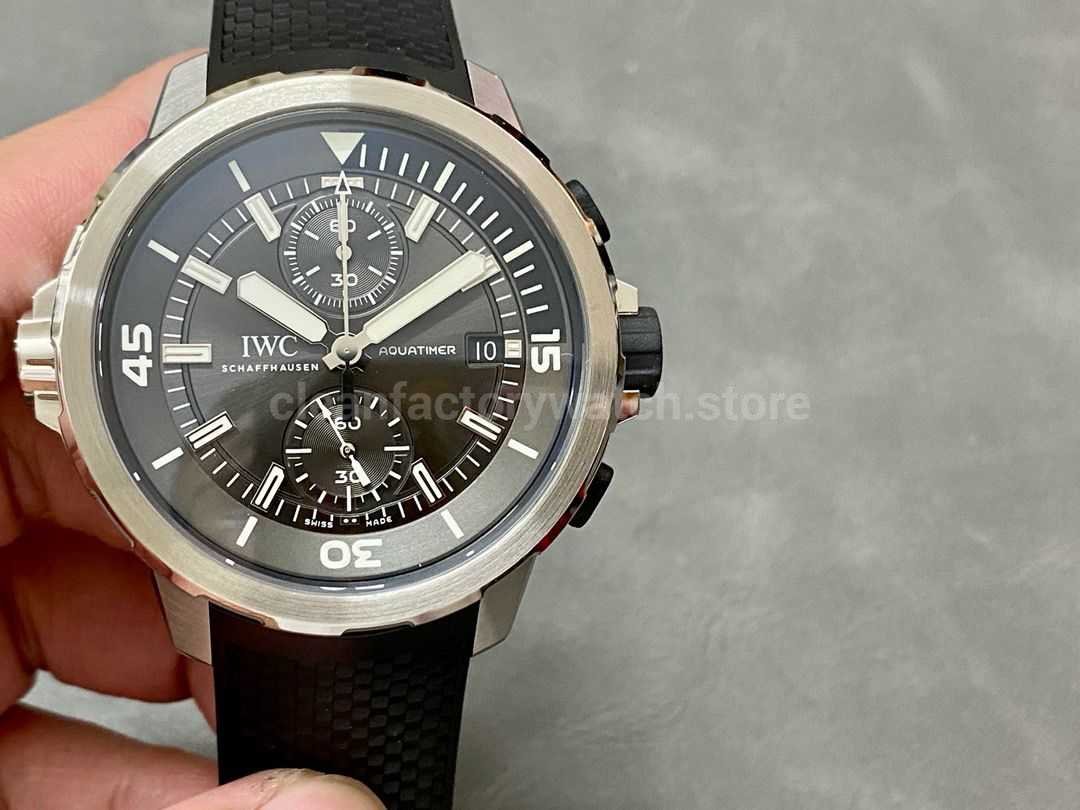 V6S Factory IWC Aquatimer Chronograph IW379506 44mm Rubber Strap Grey Dial (6) V6S Factory IWC Aquatimer Chronograph IW379506 44mm Rubber Strap Grey Dial - Image 1