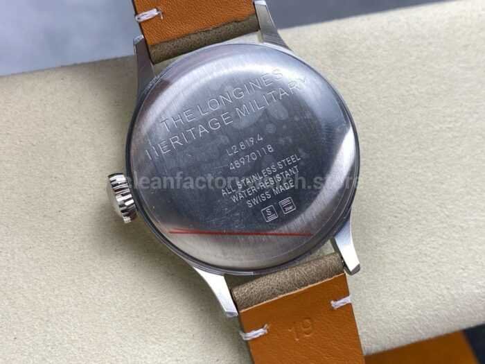 VC Factory Longines Heritage L28194932 38.5mm Steel Calf skin Strap Arabic Numerals Champagne Dial 2 Super Clone Watch,Clean Factory Watch