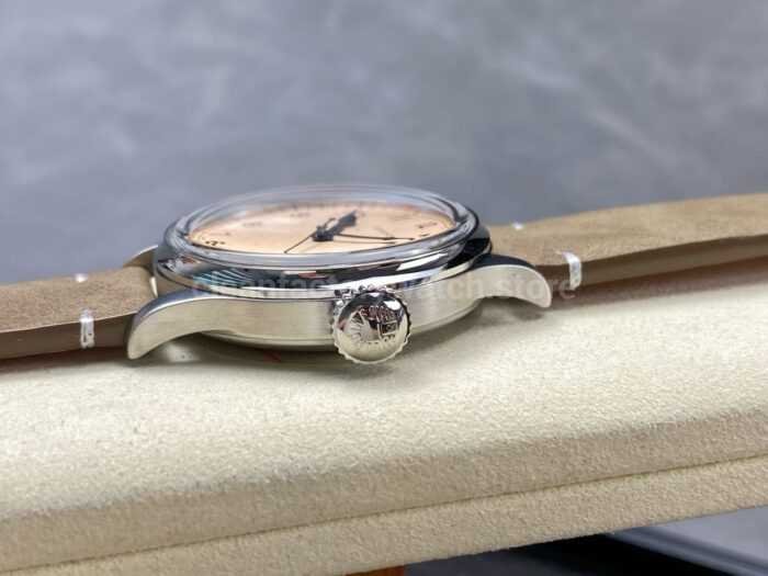 VC Factory Longines Heritage L28194932 38.5mm Steel Calf skin Strap Arabic Numerals Champagne Dial 4 Super Clone Watch,Clean Factory Watch