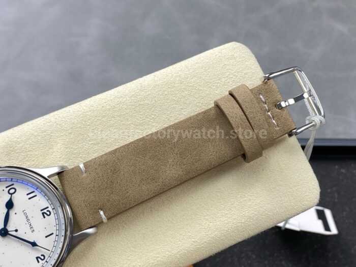 VC Factory Longines Heritage L28194932 38.5mm Steel Calf skin Strap Arabic Numerals White Dial 3 Super Clone Watch,Clean Factory Watch