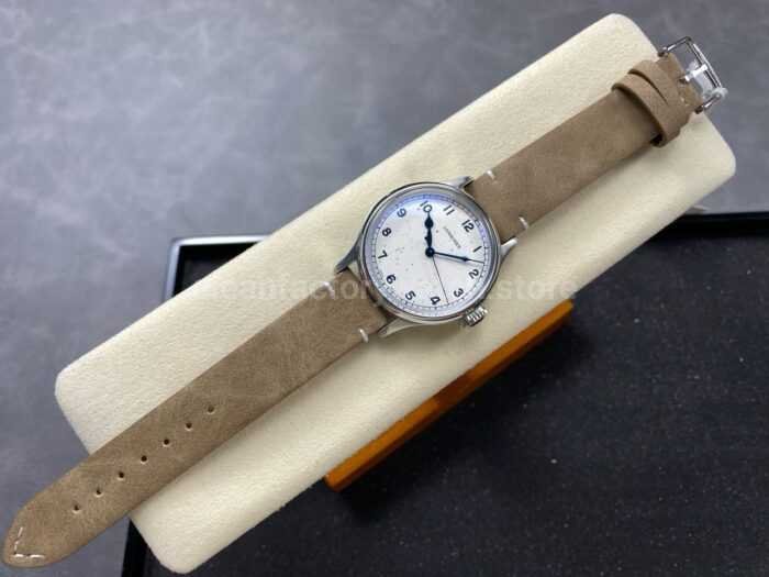 VC Factory Longines Heritage L28194932 38.5mm Steel Calf skin Strap Arabic Numerals White Dial 4 Super Clone Watch,Clean Factory Watch