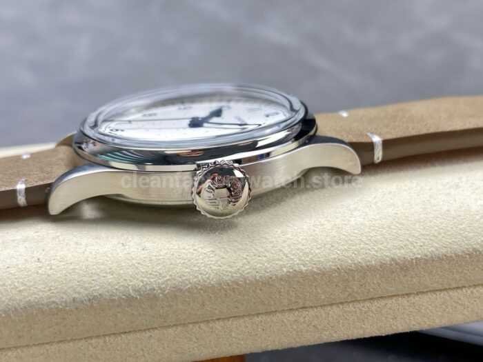 VC Factory Longines Heritage L28194932 38.5mm Steel Calf skin Strap Arabic Numerals White Dial 5 Super Clone Watch,Clean Factory Watch