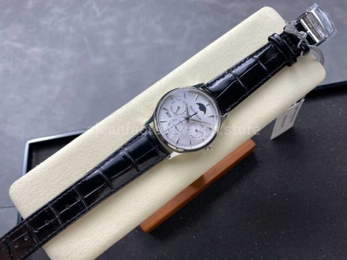 VR Factory Jaeger-LeCoultre Master Ultra Thin Perpetual Q114842J 39mm Steel Leather Strap Silver Dial - Image 4