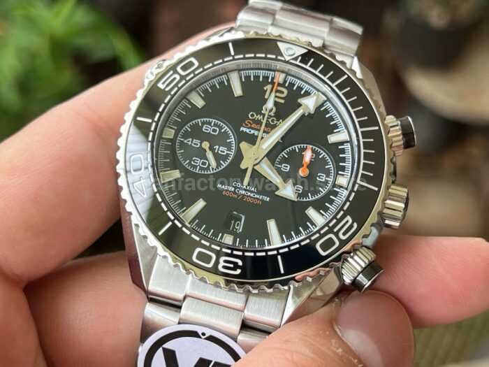 VR Factory Omega Seamaster Planet Ocean Chronograph 215.30.46.51.01.001 45.5mm Full 1 Super Clone Watch,Clean Factory Watch