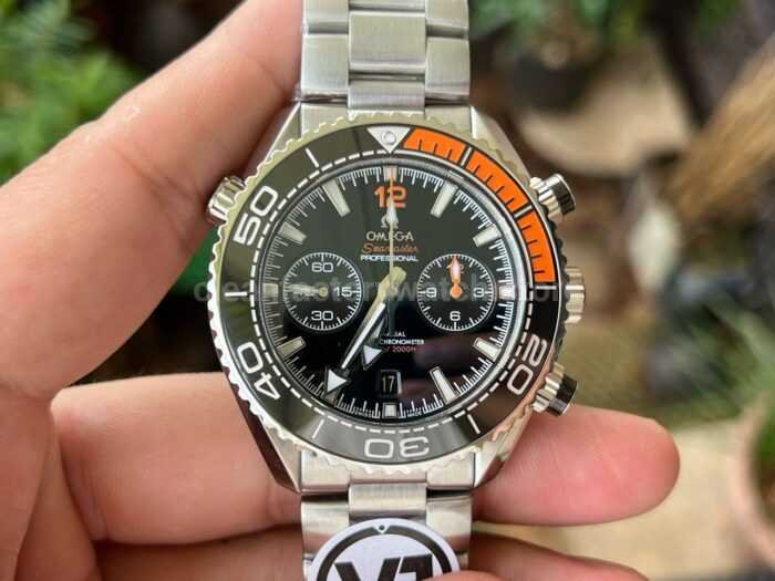VR Factory Omega Seamaster Planet Ocean Chronograph 215.30.46.51.01.002 45.5mm Ful 10 Super Clone Watch,Clean Factory Watch