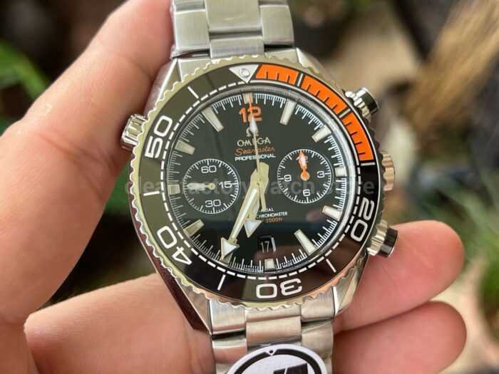VR Factory Omega Seamaster Planet Ocean Chronograph 215.30.46.51.01.002 45.5mm Ful 3 Super Clone Watch,Clean Factory Watch