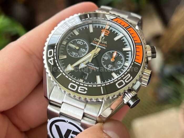VR Factory Omega Seamaster Planet Ocean Chronograph 215.30.46.51.01.002 45.5mm Ful 6 Super Clone Watch,Clean Factory Watch