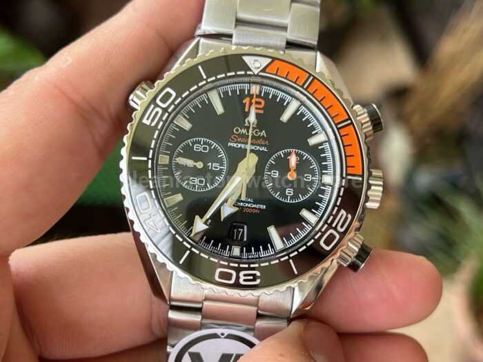 VR Factory Omega Seamaster Planet Ocean Chronograph 215.30.46.51.01.002 45.5mm Ful 7 Super Clone Watch,Clean Factory Watch
