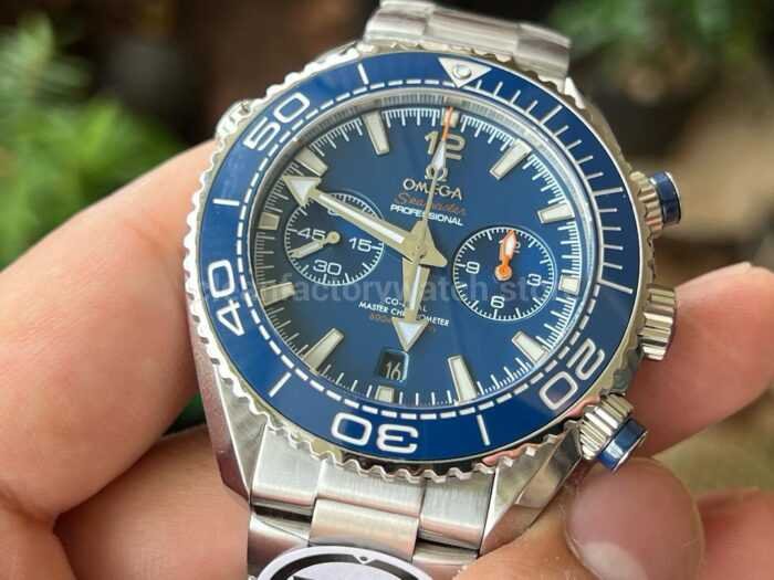VR Factory Omega Seamaster Planet Ocean Chronograph 215.30.46.51.03.001 45.5mm Full 6 Super Clone Watch,Clean Factory Watch