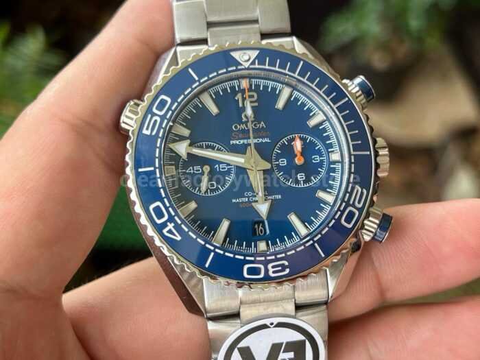 VR Factory Omega Seamaster Planet Ocean Chronograph 215.30.46.51.03.001 45.5mm Full 7 Super Clone Watch,Clean Factory Watch