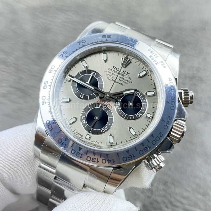 VS Factory CounterWeight Rolex Daytona 116509-0072 White Gold Grey Dial - Image 3