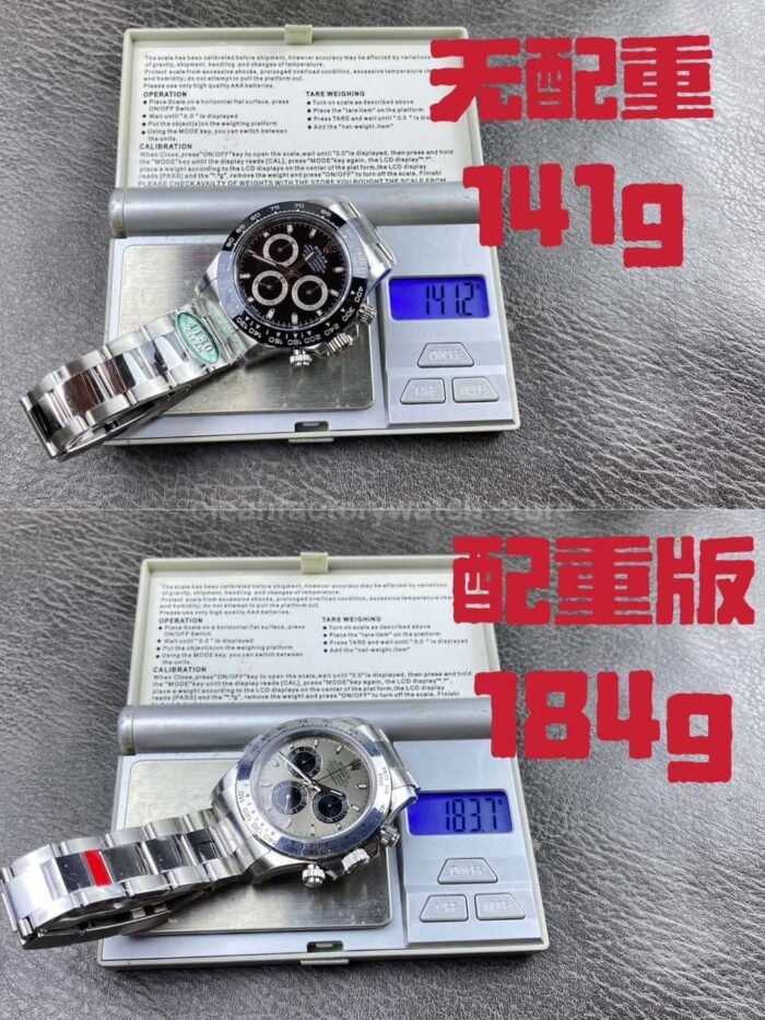 VS Factory CounterWeight Rolex Daytona 116509-0072 White Gold Grey Dial - Image 9