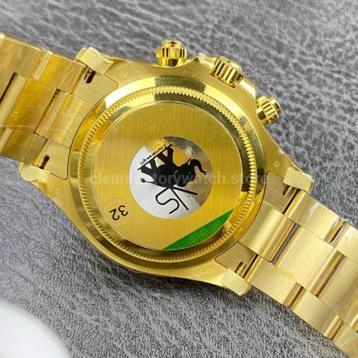 VS Factory CounterWeight Rolex Daytona 126508-0006 Yellow Gold Black Eye Champagne Dial - Image 6