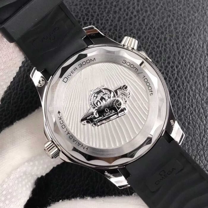 VS Factory Omega Seamaster Diver 300M 210.32.42.20.01.002 42mm Rubber Strap Black Dial - Image 7