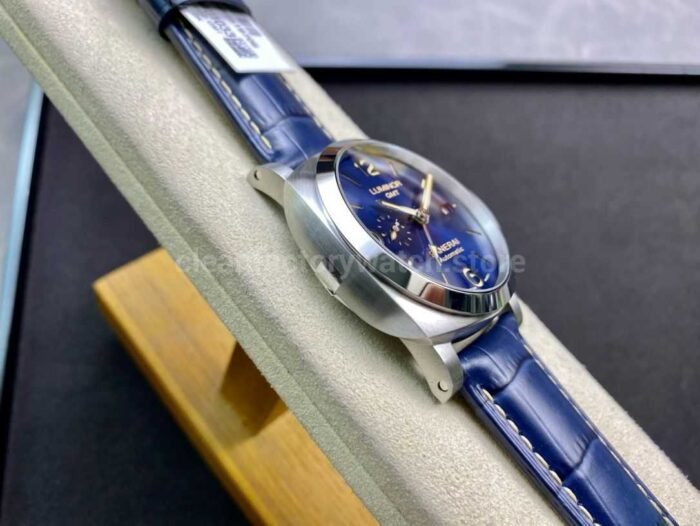 VS Factory Panerai Luminor Gmt Pam01033 44mm Steel Leather strap Blue Dial - Image 5