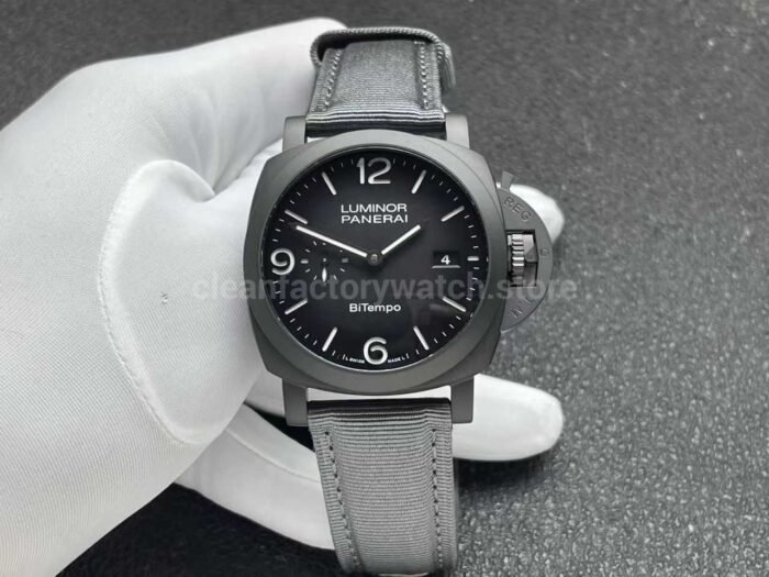 VS Factory Panerai Submersible Luminor 1950 PAM 01467 BiTempo New York Gray Dial - Image 4