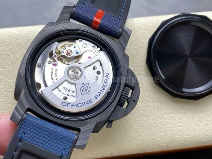VS Factory Panerai Submersible Luna Rossa PAM1563 42mm Carbon Fiber Rubber Strap Blue Dial - Image 8