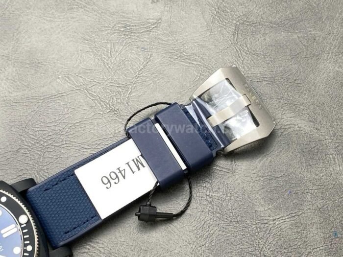 VS Factory Panerai Submersible PAM 01466 44mm Ceramic Rubber Strap Blue Dial - Image 8