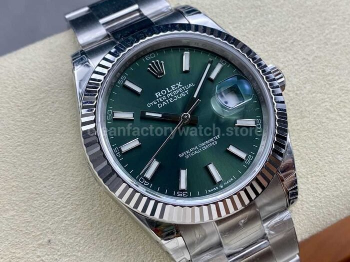 VS Factory Rolex Datejust 126334-0027 41mm Full 904L Mint Green Dial - Image 2
