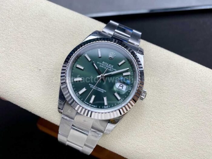 VS Factory Rolex Datejust 126334-0027 41mm Full 904L Mint Green Dial - Image 5