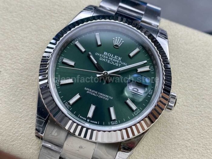 VS Factory Rolex Datejust 126334-0027 41mm Full 904L Mint Green Dial - Image 3