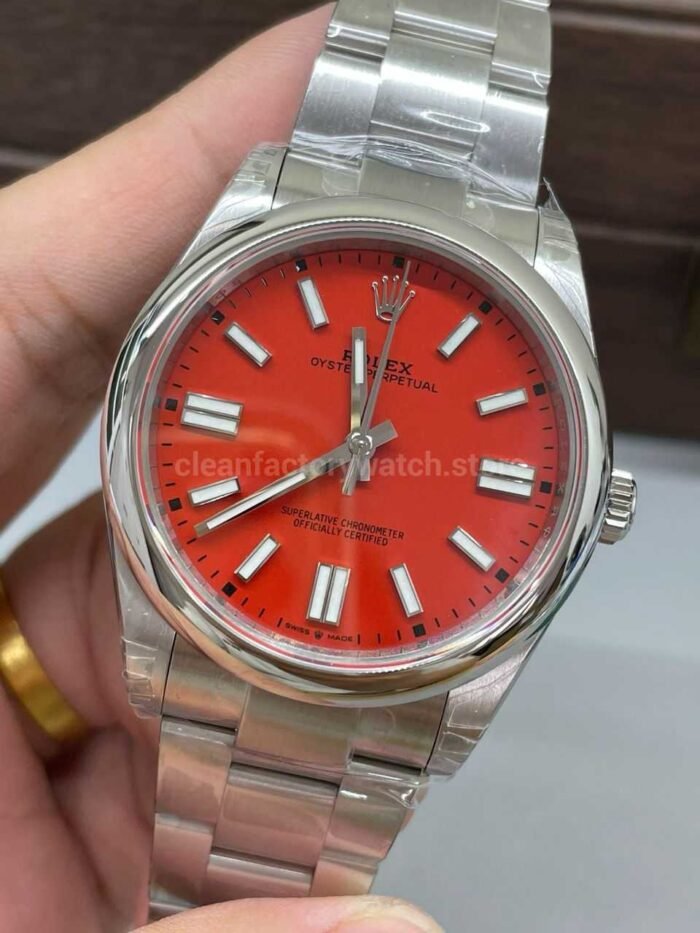 VS Factory Rolex Oyster Perpetual 126000-0007 36mm Red Dial - Image 3