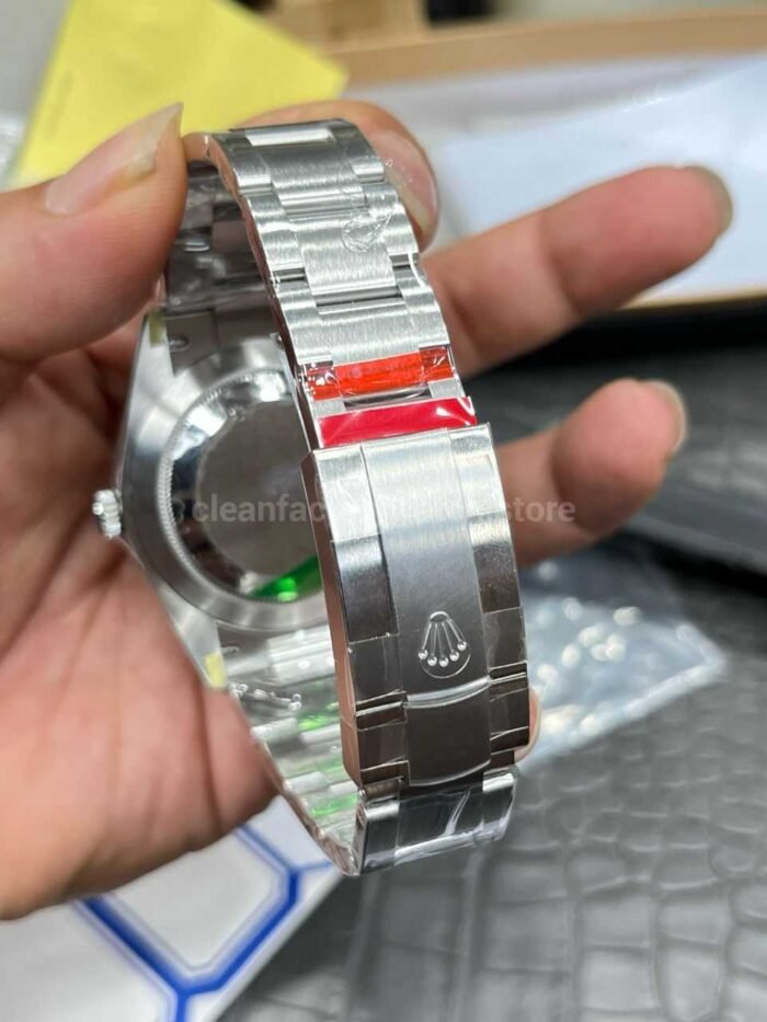 VS Factory Rolex Oyster Perpetual 124300-0008 41mm Bubbles Fringed Blue - Image 9
