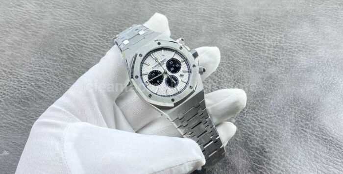 APS Factory Audemars Piguet Royal Oak Chronograph 26331ST.OO.1220ST.03 41mm Full Steel White Dial - Image 4