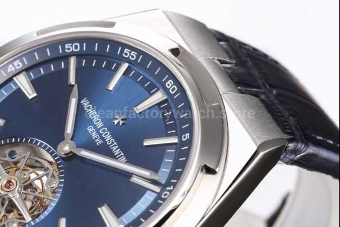BBS Factory Vacheron Constantin Overseas Tourbillon 6000V-110A-B544 Leather Strap Blue Dial - Image 5