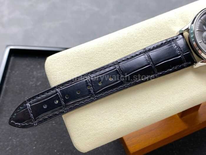 V9 Factory Jaeger-LeCoultre Master Ultra Thin Perpetual Q130354J White Gold Grey Dial - Image 9