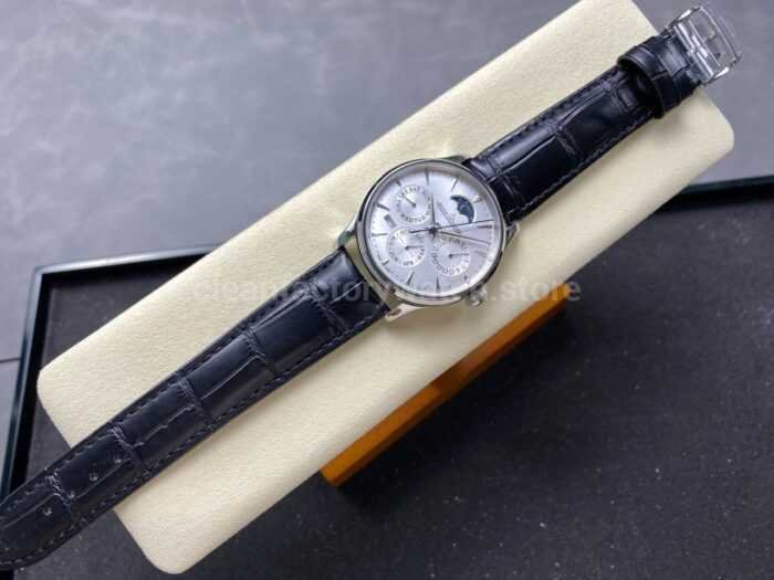 V9 Factory Jaeger-LeCoultre Master Ultra Thin Perpetual Q130842J Silver Dial - Image 4