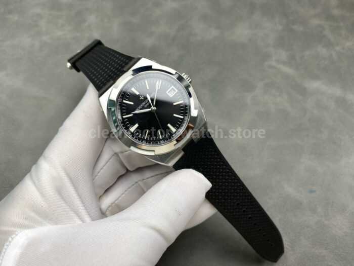 8F Factory Vacheron Constantin Overseas 4500V110A-B483 41mm Rubber Strap Black Dial - Image 4