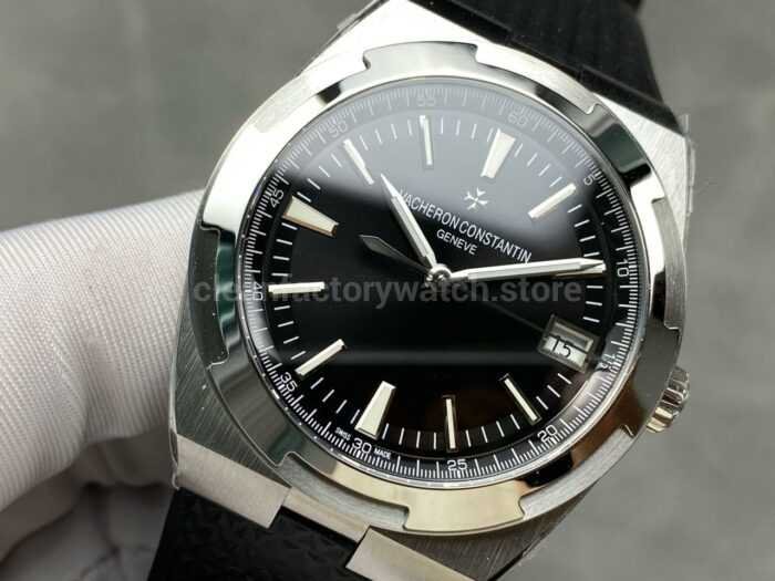 8F Factory Vacheron Constantin Overseas 4500V110A-B483 41mm Rubber Strap Black Dial - Image 3