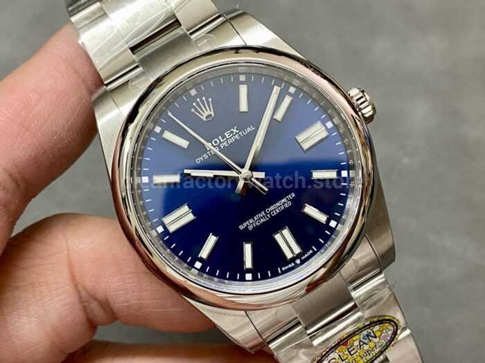 Clean Factory Rolex Oyster Perpetual 124300-0003 41mm Full 904L Blue Dial - Image 2
