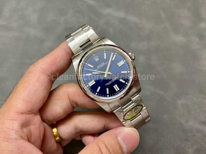 Clean Factory Rolex Oyster Perpetual 124300-0003 41mm Full 904L Blue Dial - Image 4