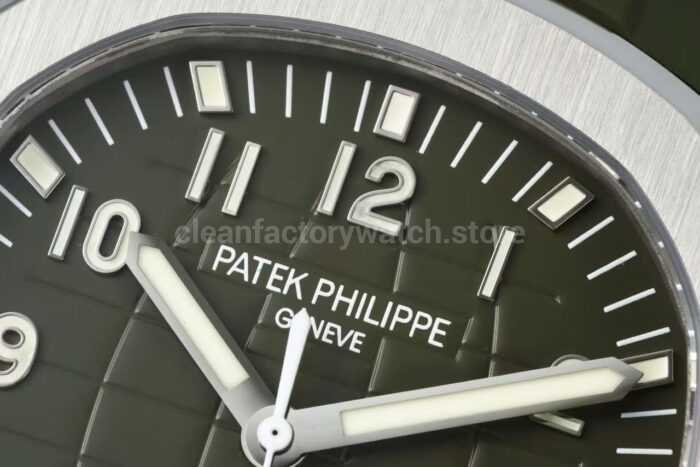 DDF Factory Patek Philippe Aquanaut 5168G-010 42mm White Gold Rubber Strap Avocado Green Dial - Image 4