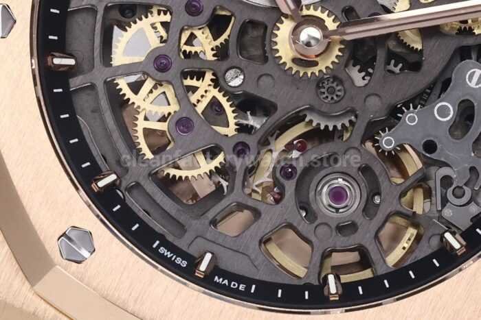 ZF Factory Audemars Piguet Royal Oak Jumbo 16204BA.OO.1240BA.01 Rose Gold Skeletonized Dial - Image 5