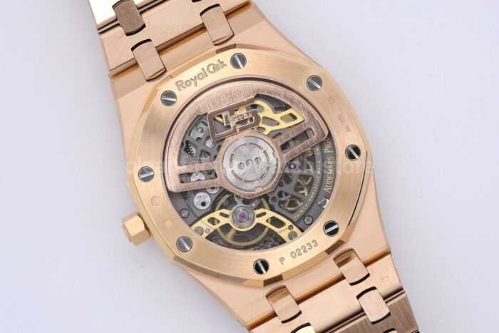 ZF Factory Audemars Piguet Royal Oak Jumbo 16204BA.OO.1240BA.01 Rose Gold Skeletonized Dial - Image 8