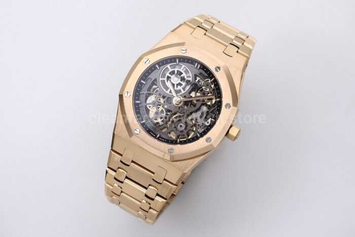 ZF Factory Audemars Piguet Royal Oak Jumbo 16204BA.OO.1240BA.01 Rose Gold Skeletonized Dial - Image 2