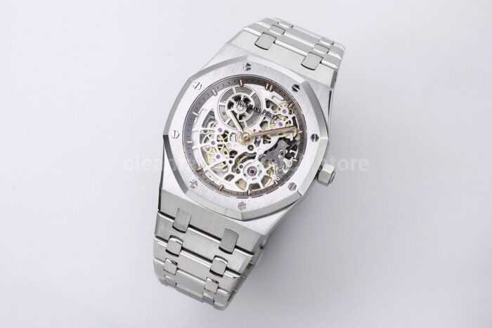 ZF Factory Audemars Piguet Royal Oak Jumbo16204BC.OO.1240BC.01 White Gold Skeletonized Dial - Image 2
