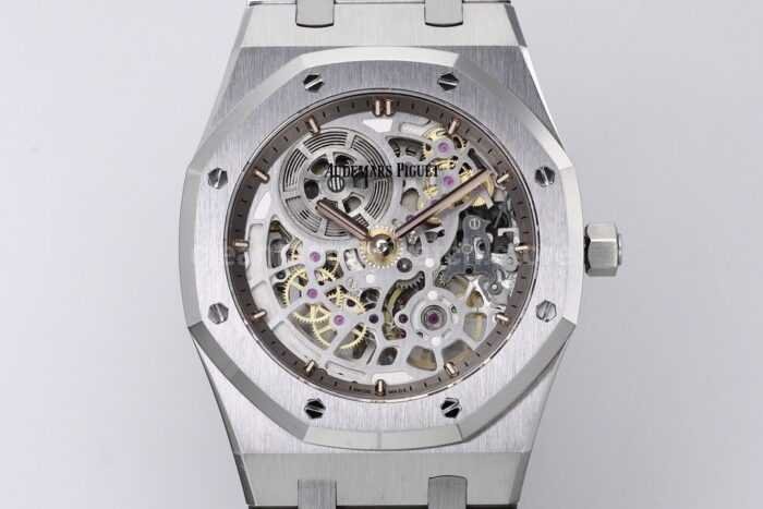 ZF Factory Audemars Piguet Royal Oak Jumbo16204BC.OO.1240BC.01 White Gold Skeletonized Dial - Image 3