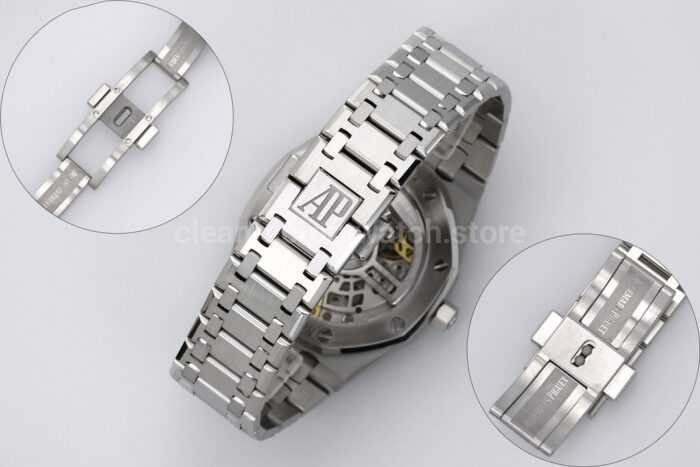 ZF Factory Audemars Piguet Royal Oak Jumbo16204BC.OO.1240BC.01 White Gold Skeletonized Dial - Image 9