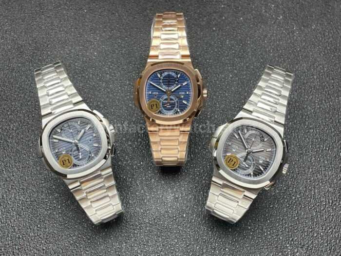P1 Factory Patek Philippe Nautilus 5990/1A-011 40.5mm Full Steel Blue Dial - Image 9